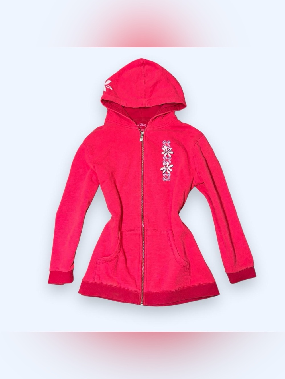 Y2K Floral Pink Hoodie Jacket by Crazy Shirts!